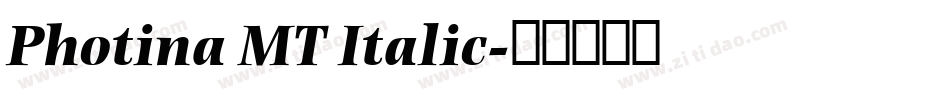 Photina MT Italic字体转换